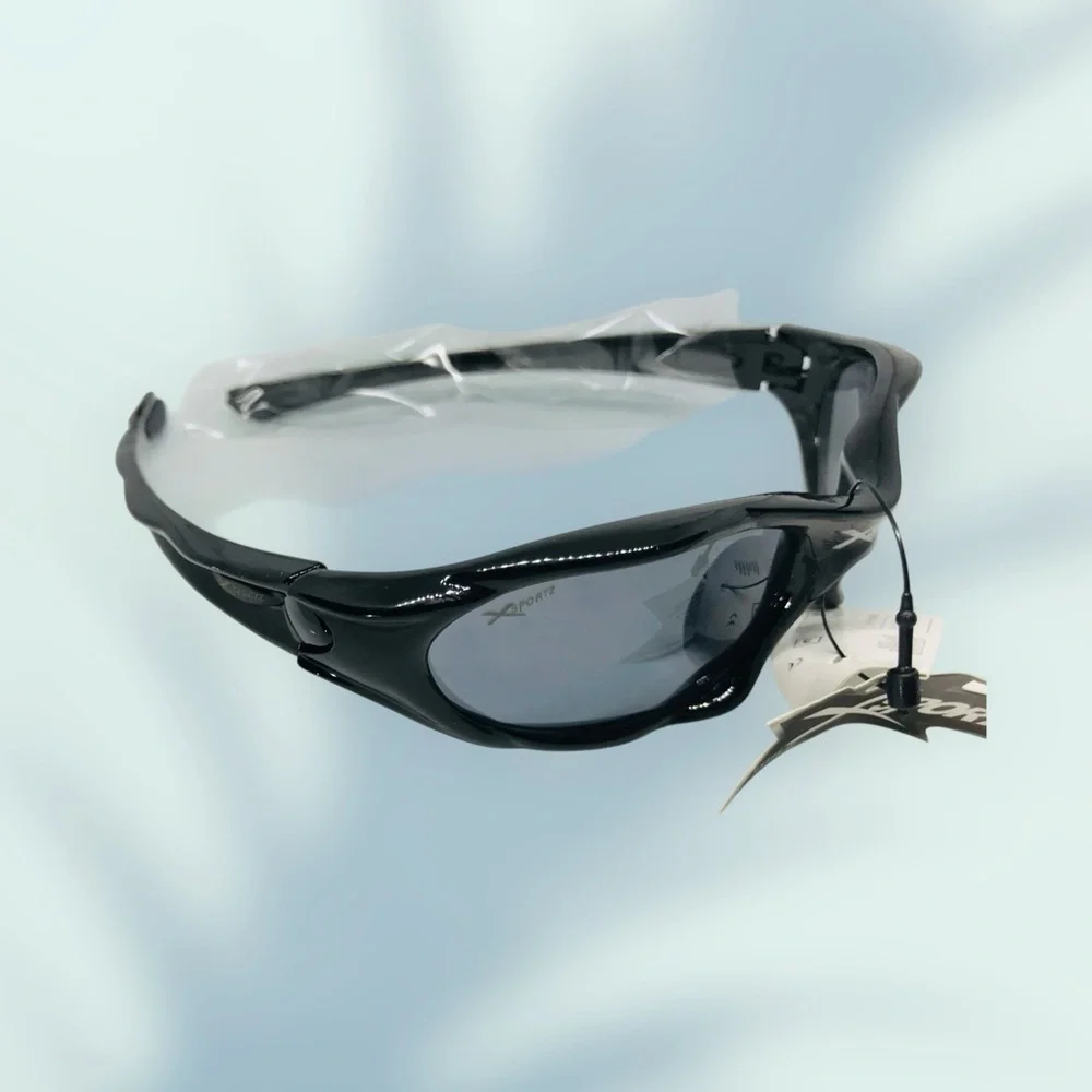 Deadstock Black Sport Sunglasses Retro Summer Outdoor